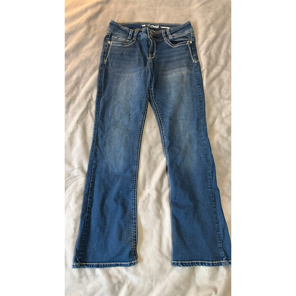 Wallflower Luscious Curvy Fit Bootcut Jeans Blue WBM08234B Size 11 REG